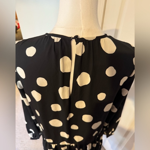 A New Day Black & White Polka Dot Tiered Mini Dress – XS - NWOT - Picture 5 of 14